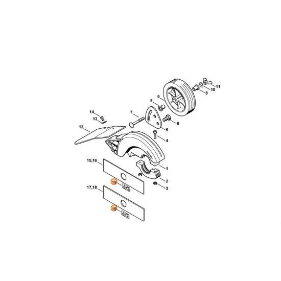 STIHL  Wskazówka ostrzegawcza 0000 967 7242